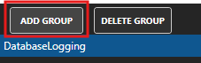 Add data logging group button