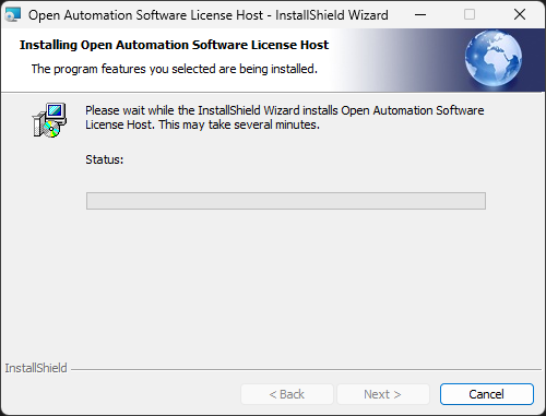 License Host installation status