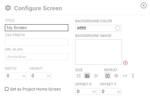 Screen Config