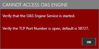 Cannot Access OAS