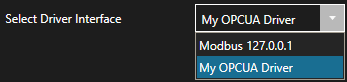 OPCUA Driver Select