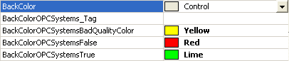 OPC Controls Label Properties 310