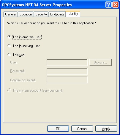 OPC Server Identity 545